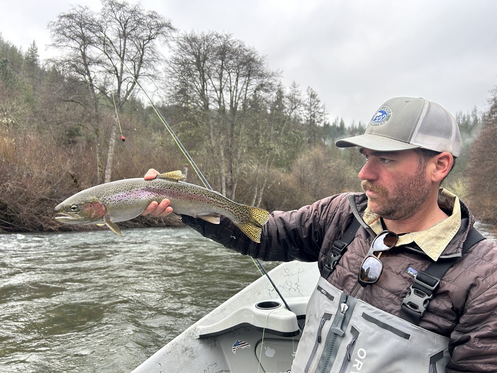 Colin with our first fish of the day